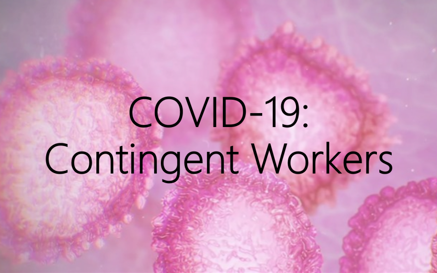 COVID-19 – Guidance notes on payments for contingent workers